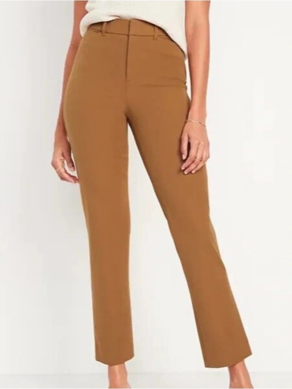 Old Navy High Rise Pixie Ankle Pants in Camel 2